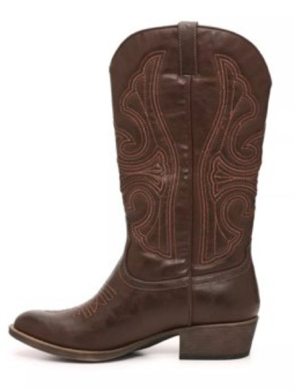 Coconuts by Matisse Brown Embroidered Western Heeled Boots